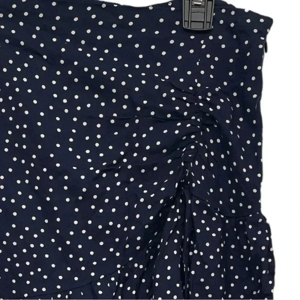 BLUE RAIN Navy Polka Dot Skirt NWOT - Picture 2 of 6